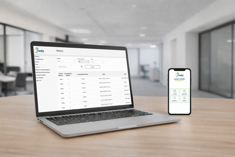 Modern workspace with Noki interface