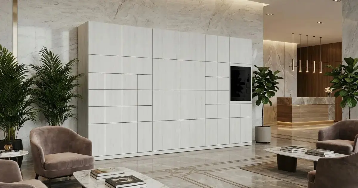 Locker in lobby - Smart Locker Systems